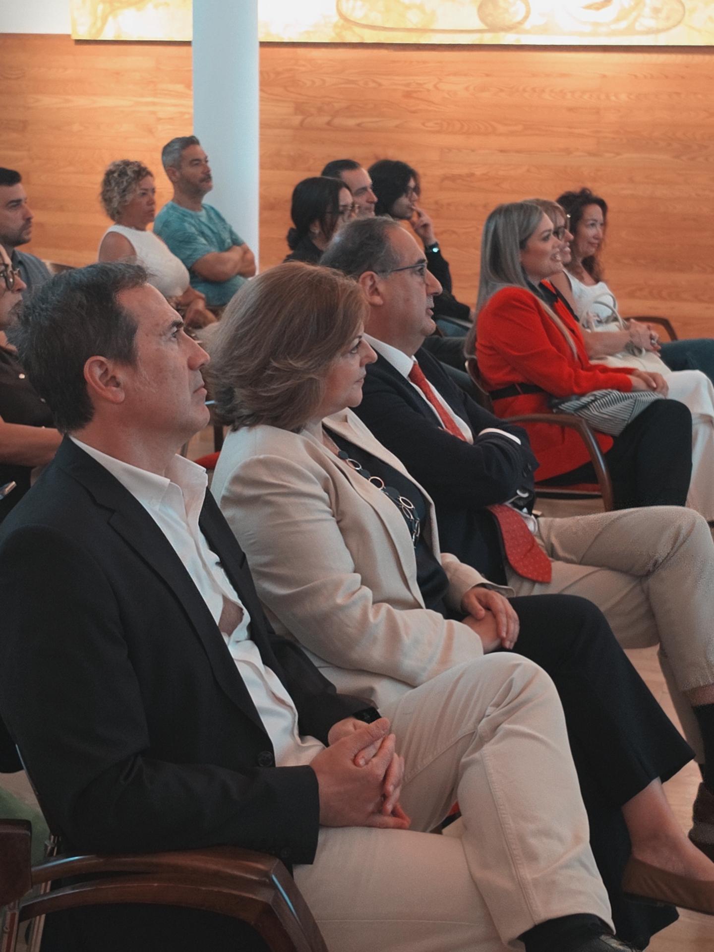 Ángel Ramos, Arantxa Valle y el Viceconsejero Felipe Afonso El Jaber